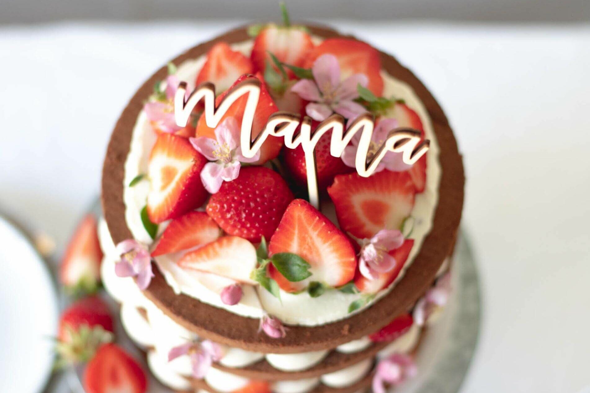 Muttertagstorte mit Caketopper